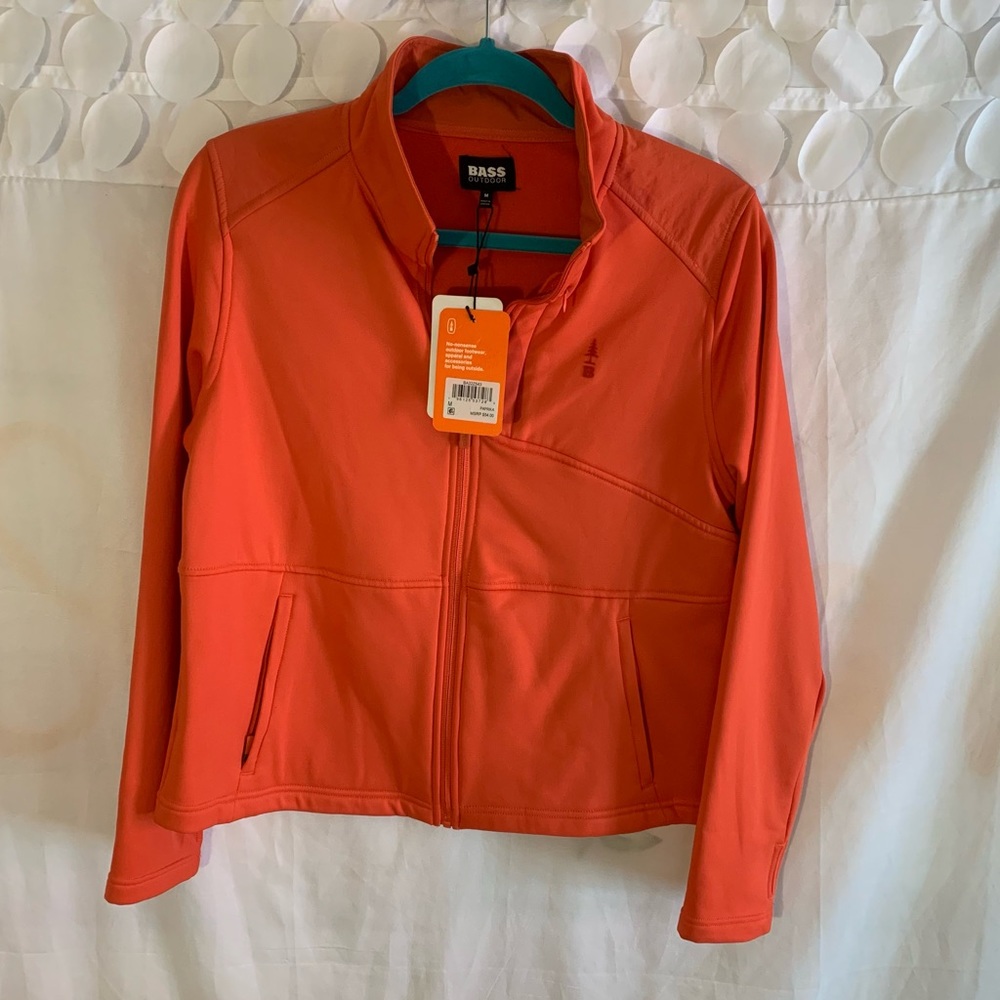 Bass Outdoor Women Palmetto Full Zip Lightweight Fleece Red / orange Size M - Picture 2 of 14